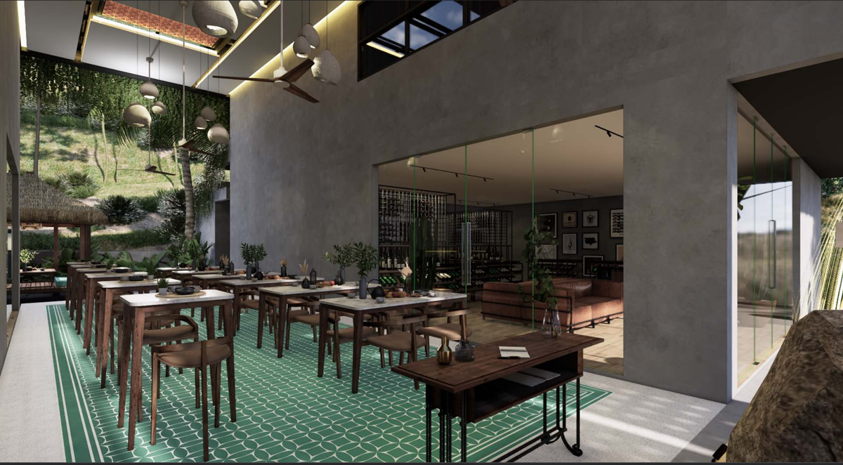 covered open air breezeway dinning